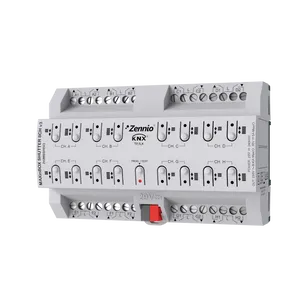 MAXinBOX SHUTTER 8CH v3 ► moduł aktorów KNX - 16 wyjść przekaźnik / 8 wyjścia żaluzjowe 16A, KNX Security