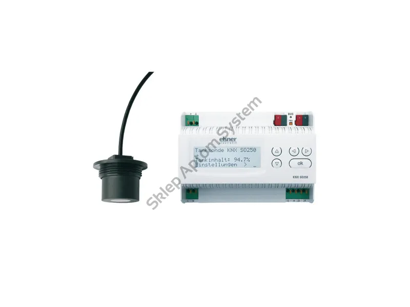 KNX SO250 ► czujnik poziomu płynów i odległości z wyświetlaczem LCD, KNX