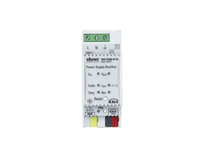 KNX PS640-IP 2U ► inteligentny zasilacz magistrali KNX 640 mA, zasilanie pomocnicze