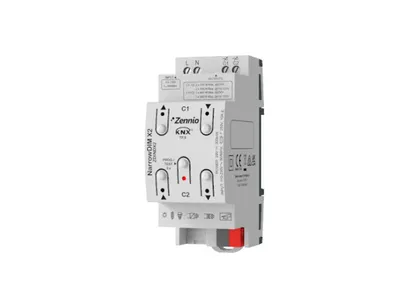 NarrowDIM X2 ► uniwersalny moduł ściemniający KNX 2-kanałowy RCL, LED, CFL - 2x 210W, ściemniacz, dimmer