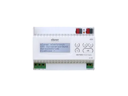 KNX PS640+ ► zasilacz magistrali KNX 640 mA + wyświetlacz LCD + sterowanie z magistrali 