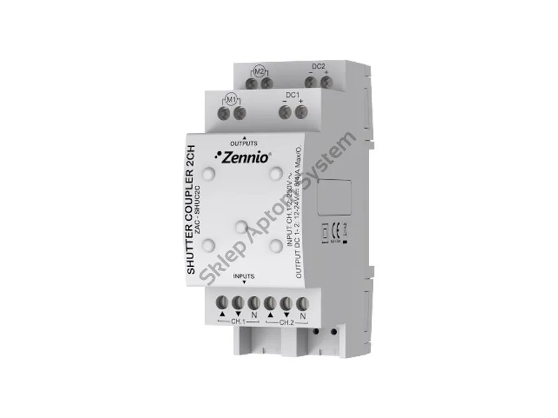 Shutter Coupler 2CH / ZAC-SHUC2C adapter żaluzjowy Zennio