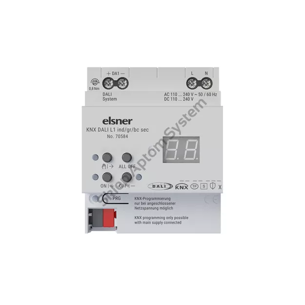 KNX DALI L1 / L2 ind/gr/bc sec ► bramka KNX-DALI z obsługą KNX Data Secure