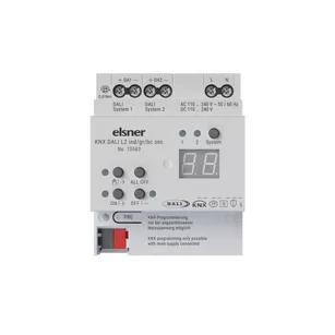 KNX DALI L1 / L2 ind/gr/bc sec ► bramka KNX-DALI z obsługą KNX Data Secure