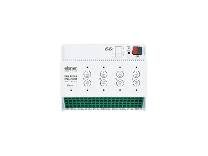 KNX R8 16A ► aktor bezpotencjałowy z funkcjami czasowymi, 8 wyjść przełączających, bezpotencjałowych