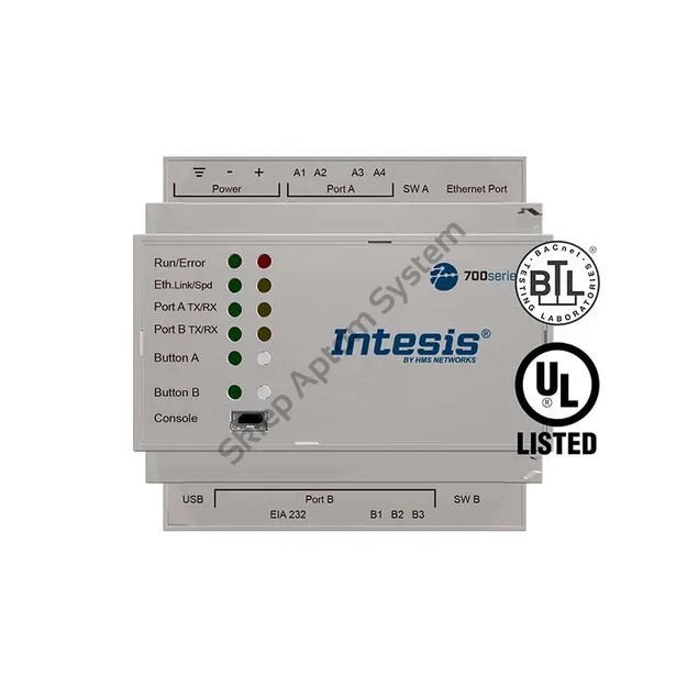 IN701KNX1K20000 ► Intesis Protocol Translator z obsługą KNX, Serial i IP - 1200 punktów