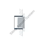 KNX AQS/TH-UP gl ► wewnętrzny czujnik jakości powietrza (CO2), temperatury i wilgotności, szklany, format 55 - 7