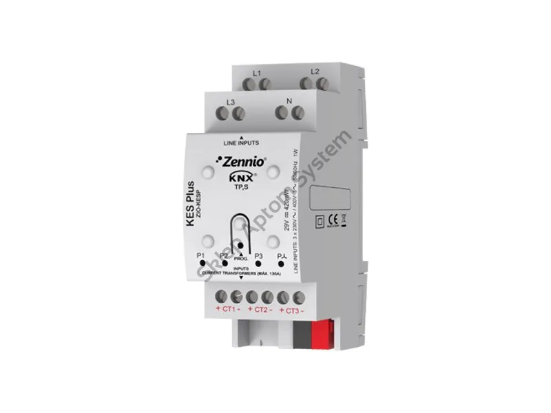 KES PLUS ► interfejs do pomiaru mocy (kW) i zużycia energii elektrycznej (kWh), do 6 taryf