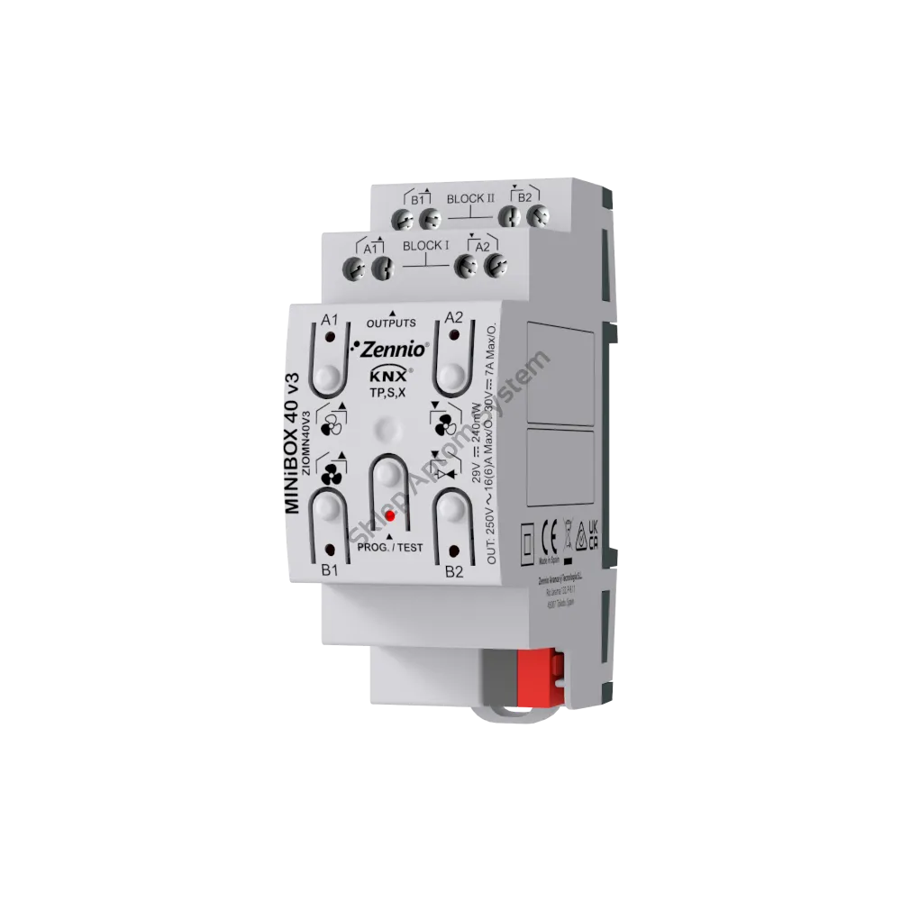 MINIBOX40 MN40 v3 moduł aktorów KNX - 4 wyjścia przekaźnikowe / 2