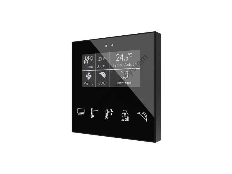 FLAT Display v2 ► przycisk dotykowy KNX, płaski FLAT Display, z wyświetlaczem, 5 przycisków
